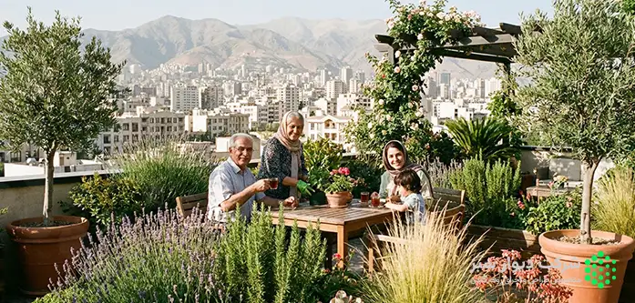 انتخاب گیاهان روف گاردن تهران با توجه به شرایط نوری