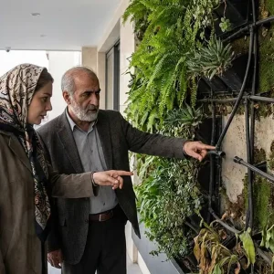 یک زن و مرد در حال بررسی اشتباهات اجرای گرین وال